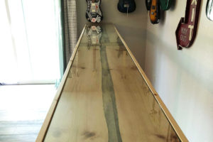 finished custom wood countertop